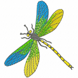 Dragon Flies Embroidery Design 8